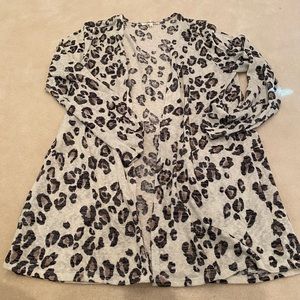 Lightweight Leopard Cardigan
